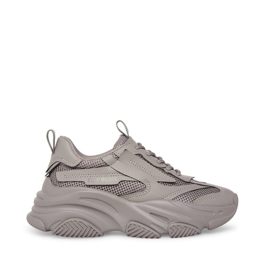 Grey Steve Madden Possession Women\'s Sneakers | PH 5916PUS